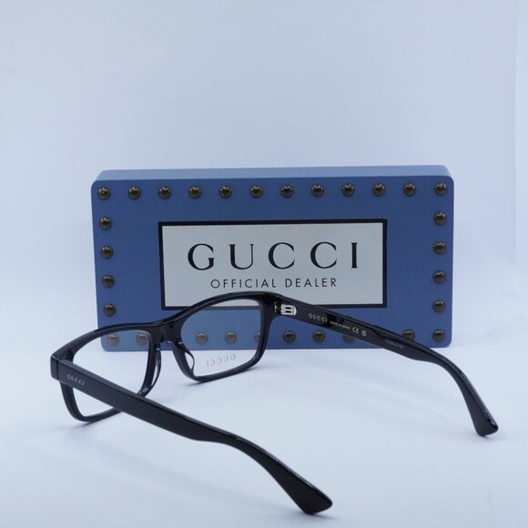 FINAL PRICE NEW GUCCI GG0006OAN 001 BLACK EYEGLASSES - Picture 8 of 9